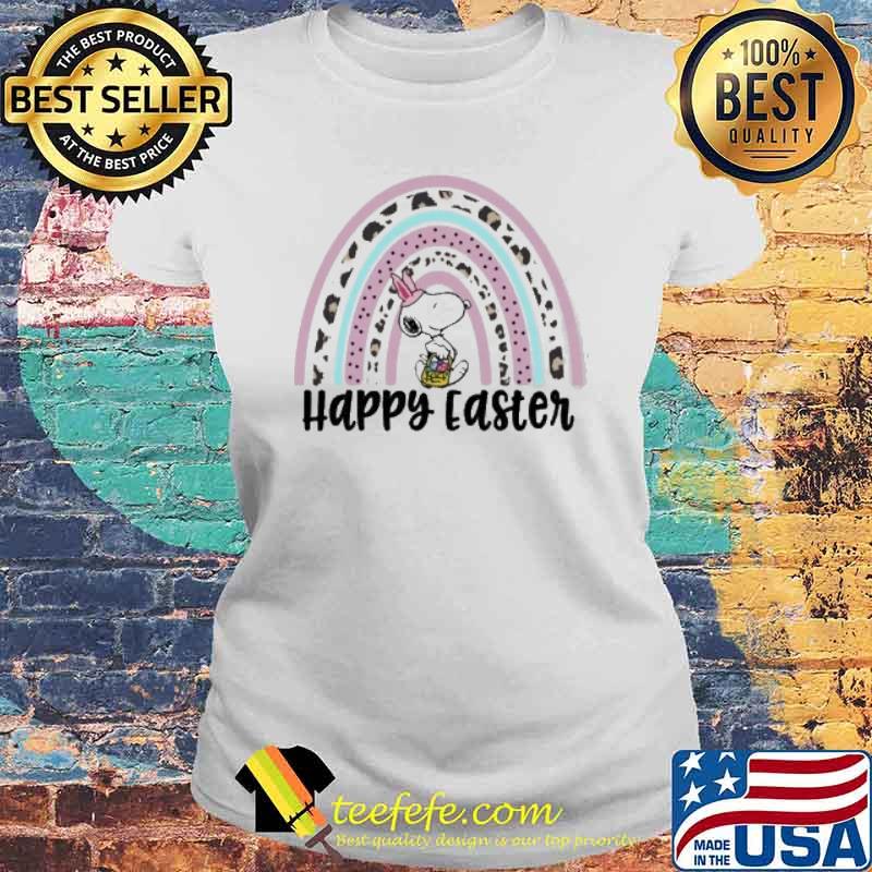Happy easter snoopy leopart s Laides tee Happy easter snoopy leopart s Laides tee