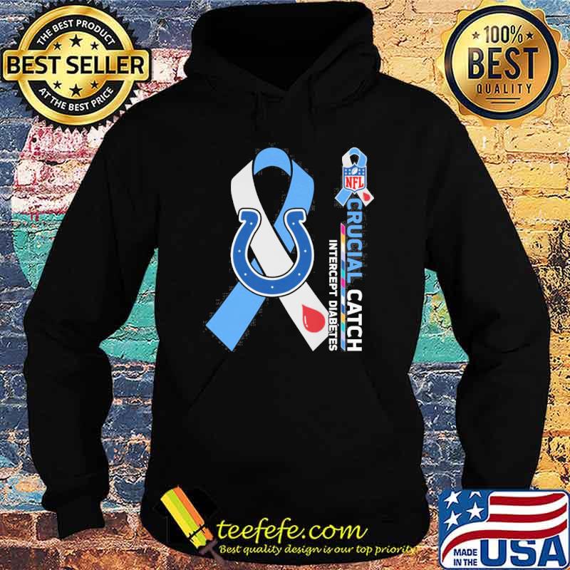 Indianapolis Colts intercept cancer nfl crucial catch shirt, hoodie,  sweater, long sleeve and tank top