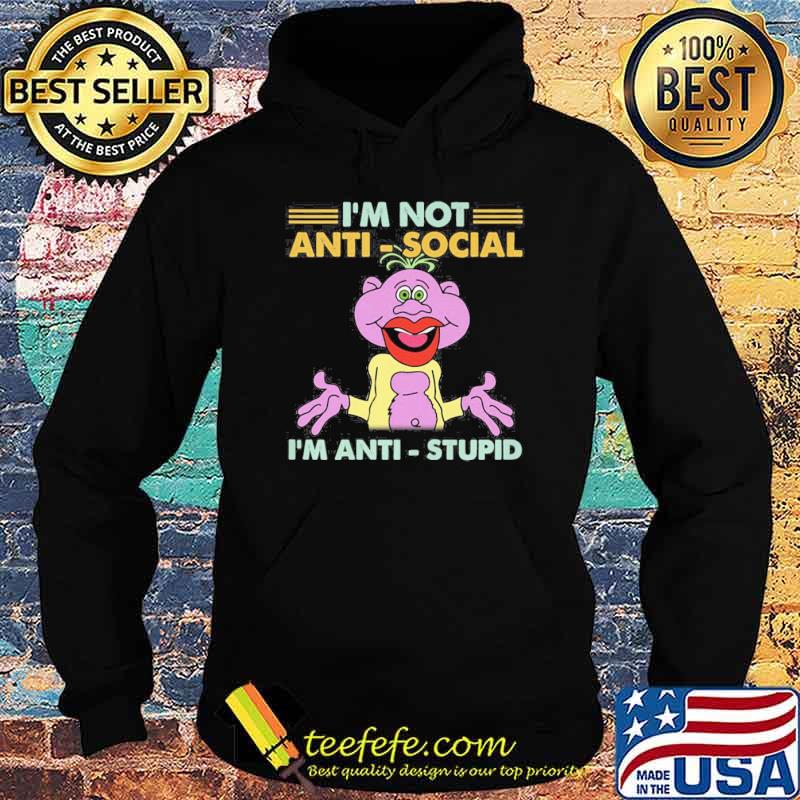 Jeff Dunham Peanut Puppet I'm not anti social I'm anti stupid s Hoodie Jeff Dunham Peanut Puppet I'm not anti social I'm anti stupid s Hoodie