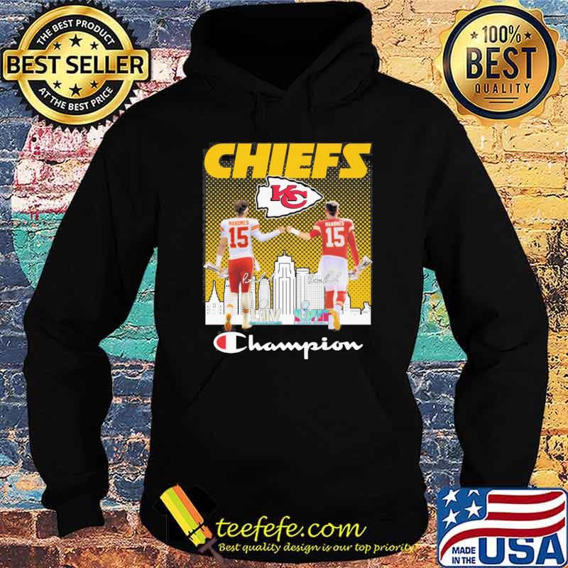 Kansas city Chiefs champion Mahomes 15 LVII super bowl signatures shirt Kansas city Chiefs champion Mahomes 15 LVII super bowl signatures shirt