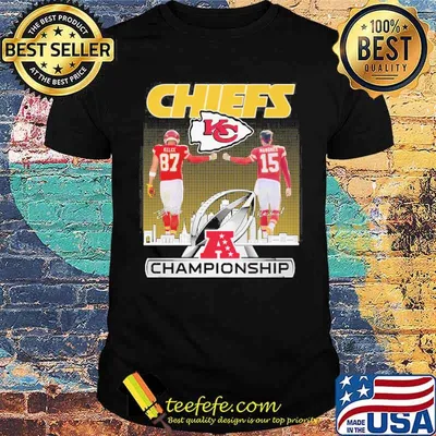 Kansas city Chiefs championship Kelce and Mahomes signatures shirt
