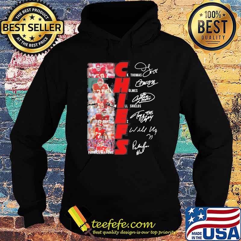 Kansas city Chiefs Derrick Thomas Priest Holmes signatures shirt