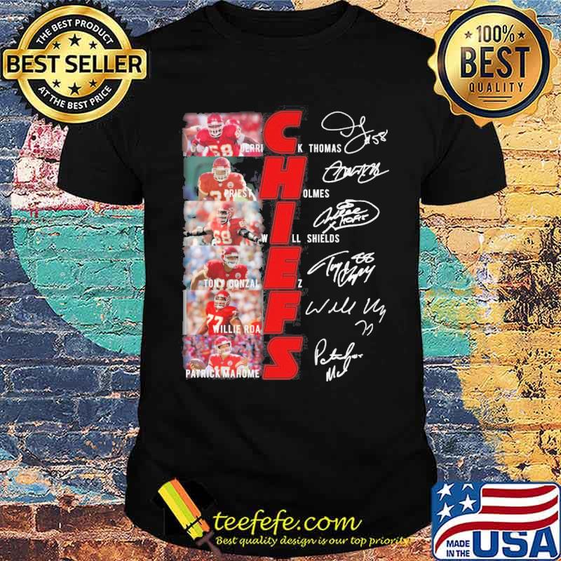 Kansas city Chiefs Derrick Thomas Priest Holmes signatures s Unisex Kansas city Chiefs Derrick Thomas Priest Holmes signatures s Unisex