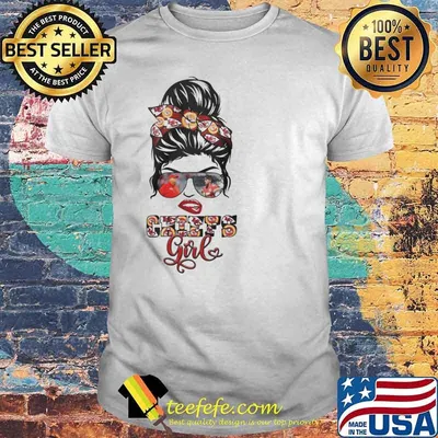 Kansas city Chiefs girl glasses shirt