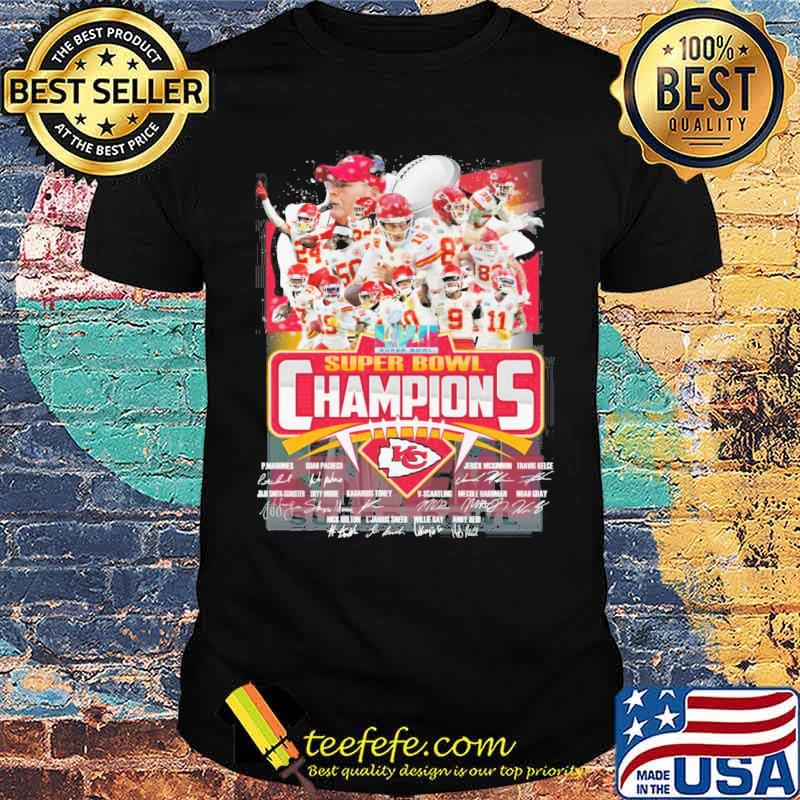 Kansas city Chiefs LVII super bowl champions signatures s Unisex Kansas city Chiefs LVII super bowl champions signatures s Unisex