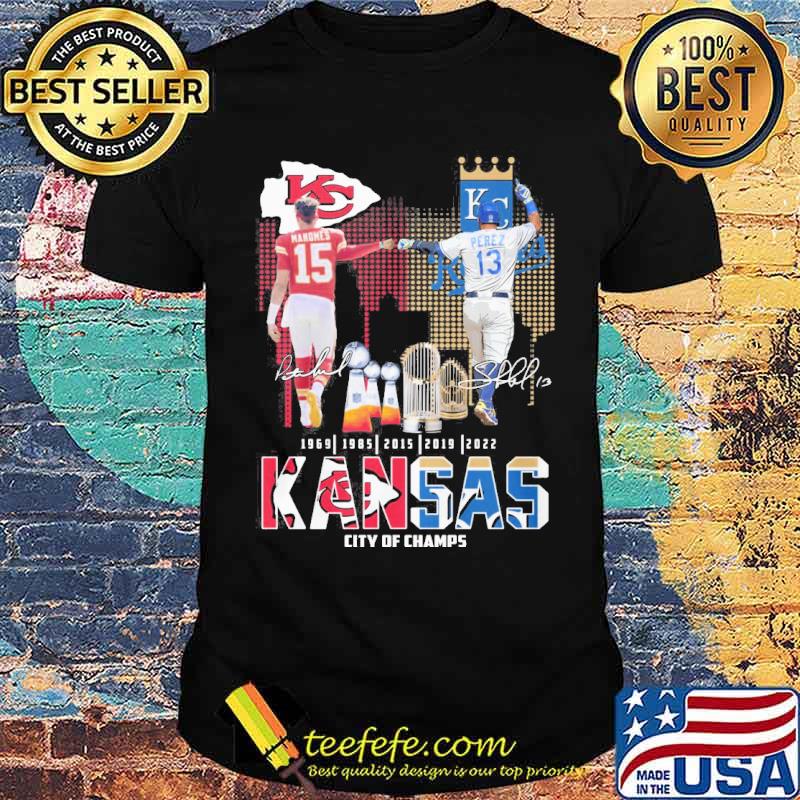 Kansas city Chiefs of champs royals signatures s Unisex Kansas city Chiefs of champs royals signatures s Unisex