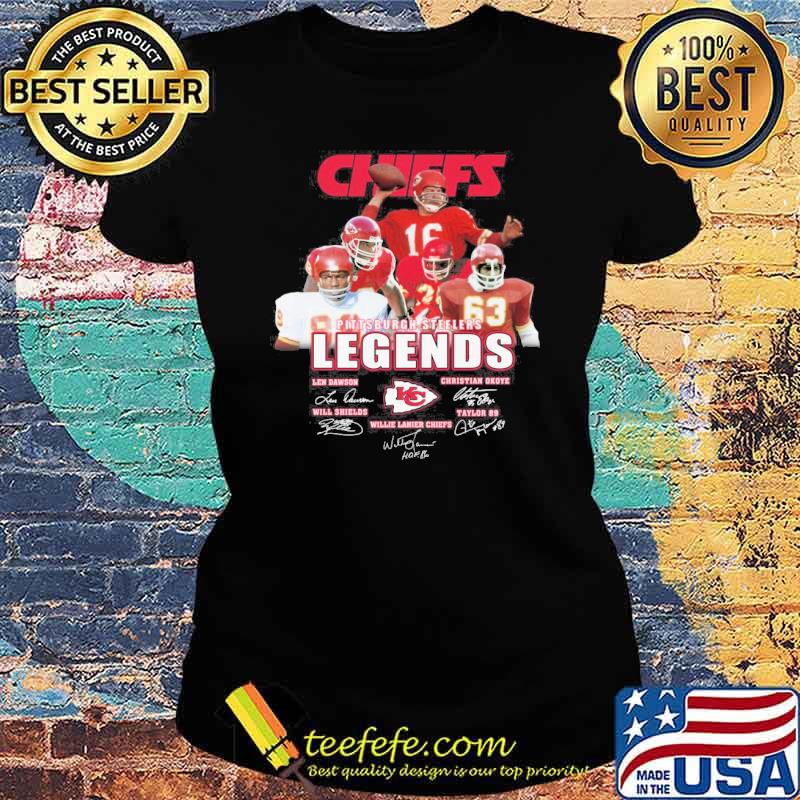 Chiefs Pittsburgh Steelers Legends signatures shirt