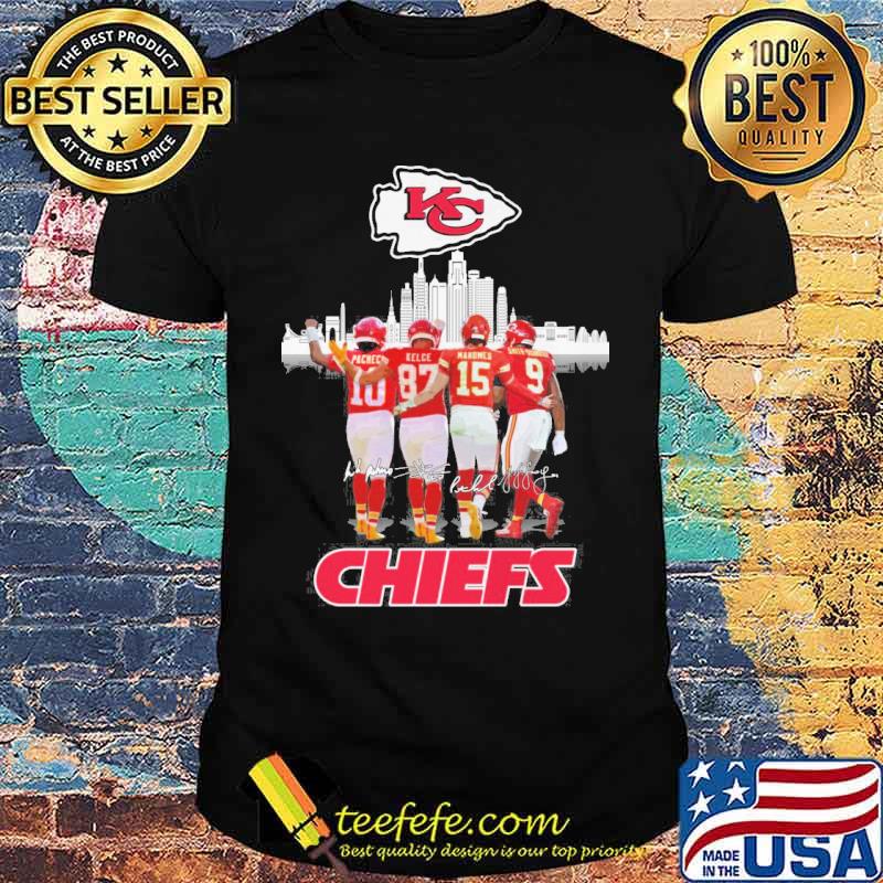 Kansas city Chiefs signatures sports shirt