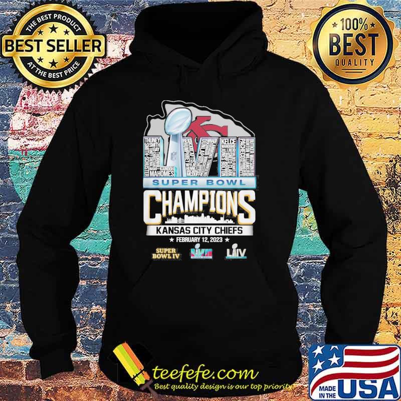 Kansas city Chiefs super bowl champions february 12,2023 LVII shirt