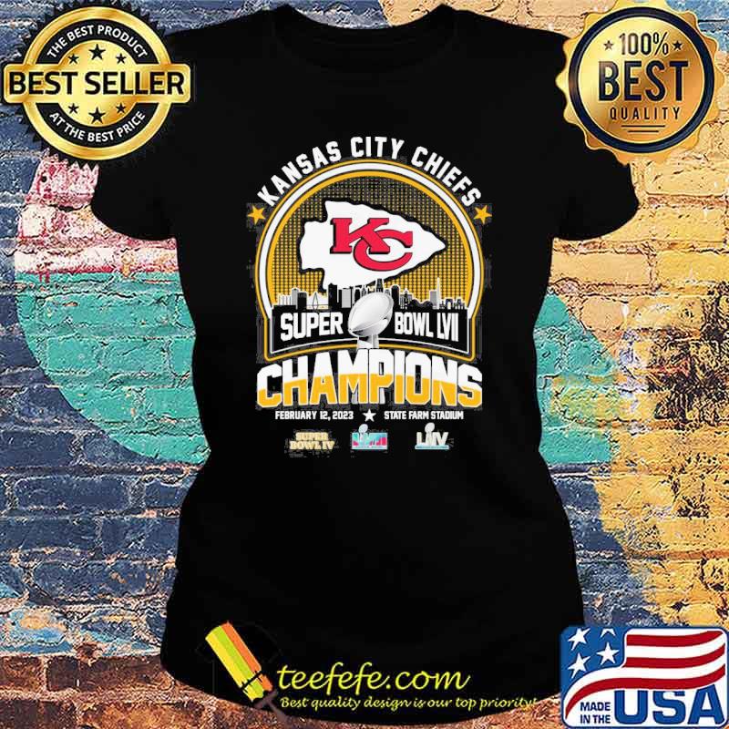 Kansas City Chiefs 2023 super bowl LVII champions new design shirt