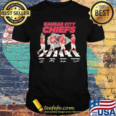 Kansas city Chiefs walked across Abbey Road signatures shirt