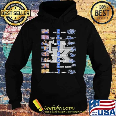 Kentucky Malik Monk Tony Delk signatures shirt