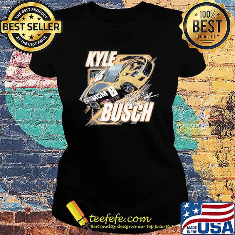 Kyle Busch Richard Childress Racing Team Collection Black MGM Blister signature s Ladies tee Kyle Busch Richard Childress Racing Team Collection Black MGM Blister signature s Ladies tee