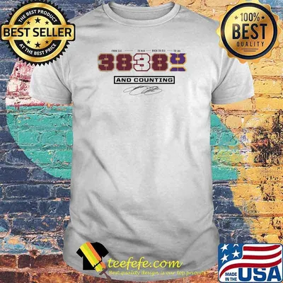 LeBron James Fanatics Branded NBA All-Time Scoring Record Split Points and counting signature shirt