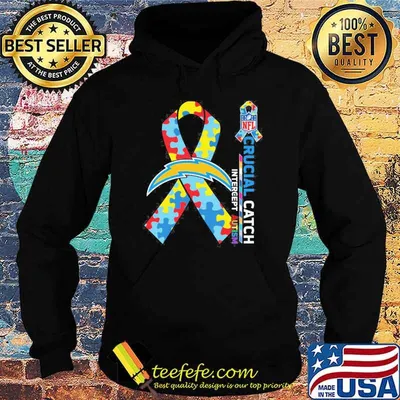 Los Angeles Chargers Crucial catch intercept Autism NFL shirt