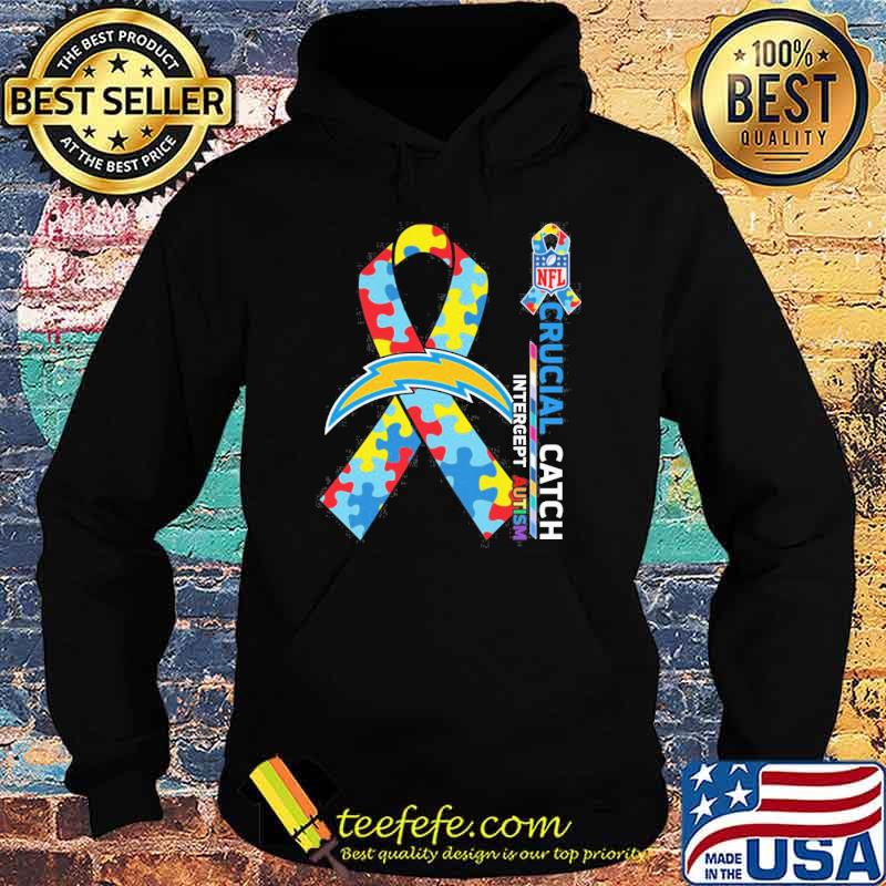Los Angeles Chargers Crucial catch intercept Autism NFL shirt