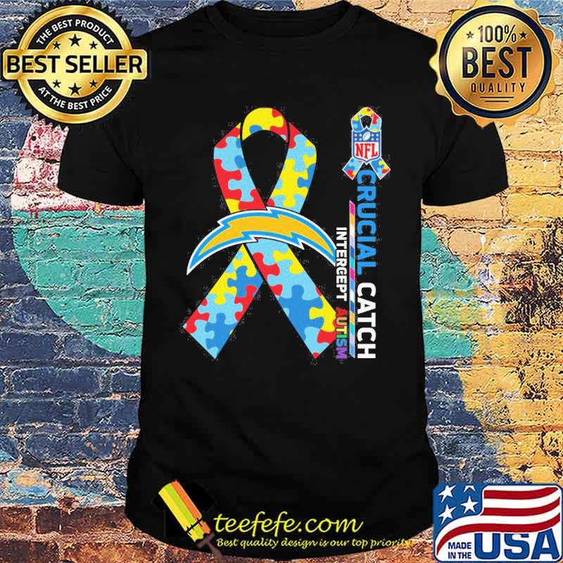 Los Angeles Chargers Crucial catch intercept Autism NFL s Unisex Los Angeles Chargers Crucial catch intercept Autism NFL s Unisex
