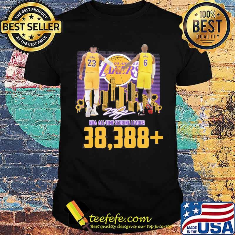 Los Angeles Lakers NBA All time scoring leader 38,388 James signature s Unisex Los Angeles Lakers NBA All time scoring leader 38,388 James signature s Unisex