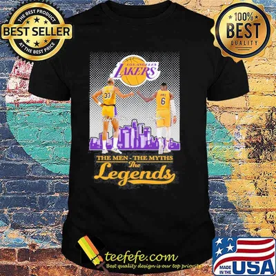 Los Angeles Lakers the men the myths the legends signatures shirt
