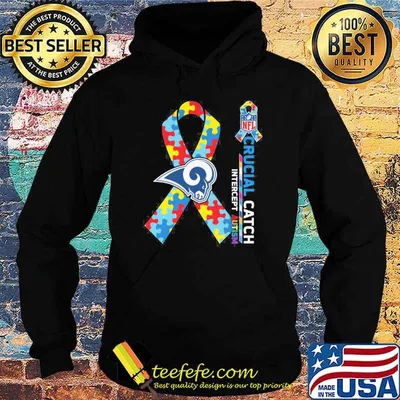 Los Angeles Rams Crucial catch intercept Autism NFL shirt