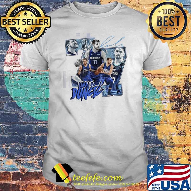 Luka Doncic 77 Dallas Mavericks Basketball signature Shirt