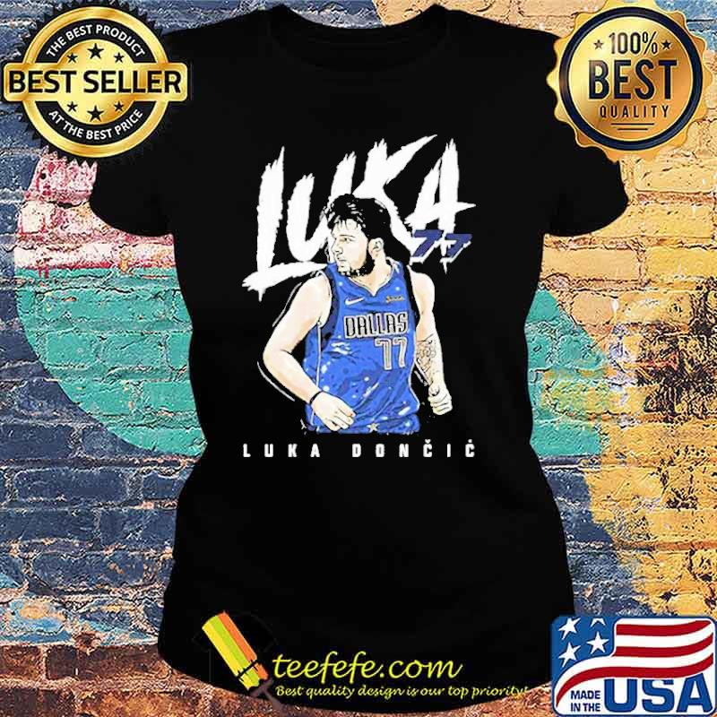 Luka Doncic 77 Slovenian Dallas 77 s Ladies tee Luka Doncic 77 Slovenian Dallas 77 s Ladies tee