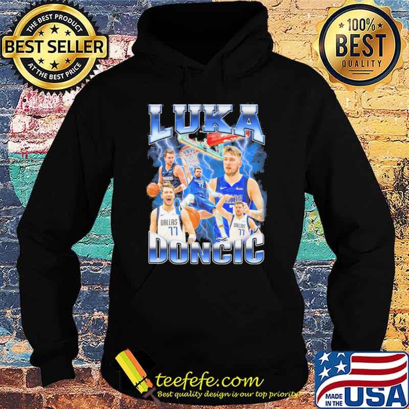 Luka Doncic Dallas Mavericks NBA Basketball Black Crew T-Shirt S-5XL