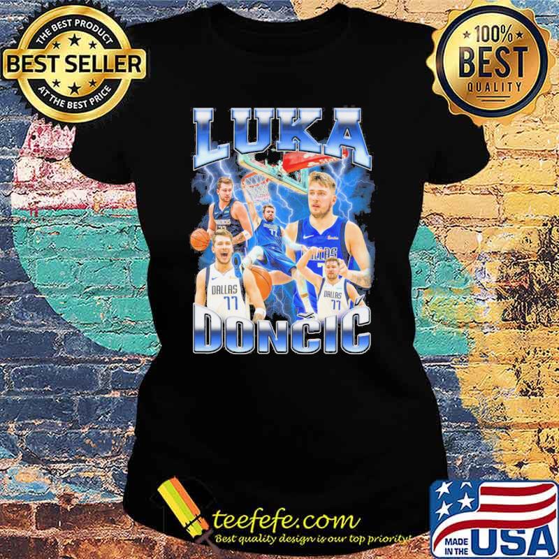 Luka Doncic Dallas Mavericks NBA Basketball Black Crew s Ladies tee Luka Doncic Dallas Mavericks NBA Basketball Black Crew s Ladies tee