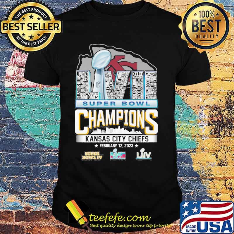 LVII Super bowl champions Kansas city Chiefs February 12,2023 s Unisex LVII Super bowl champions Kansas city Chiefs February 12,2023 s Unisex