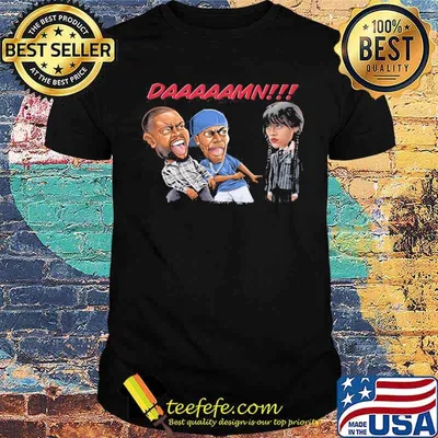Melanin Apparels- Daaaaaaaaamn Tupac Shakur and Wednesday shirt