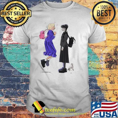 Melanin Apparels wednesday' and Enid Sinclair Netflix shirt