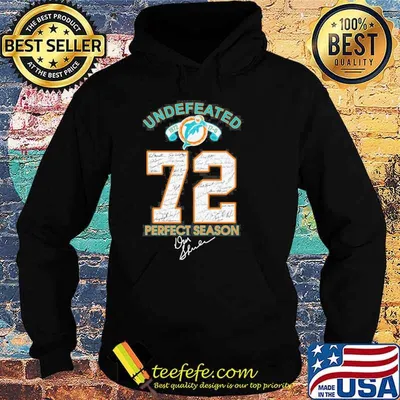 Miami Dolphins Undefeated 1972 17-0 72 perfect season signature shirt