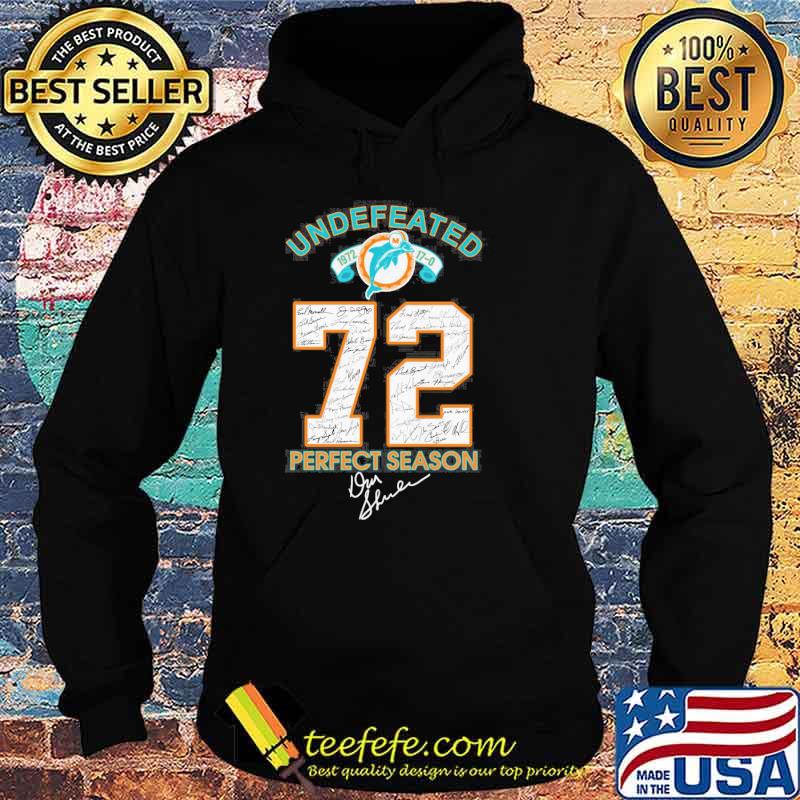 Miami Dolphins NFL Undefeated Season 1972 Perfect Season signatures shirt