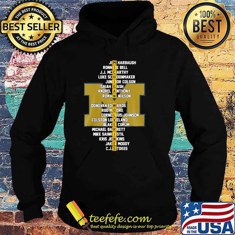 Michigan Wolverines Jim Harbaugh Ronnie Bell J.J. Mccarthy shirt