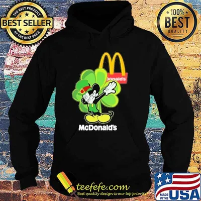 Mickey St.Patrick's day dabbing McDonald's shirt