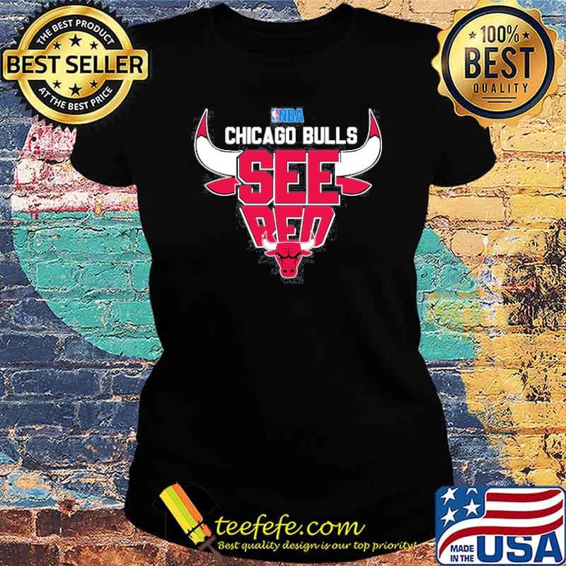 NBA Chicago Bulls See red s Ladies tee NBA Chicago Bulls See red s Ladies tee