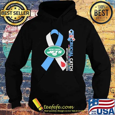 New York Jets Crucial catch intercept Diabetes NFL shirt