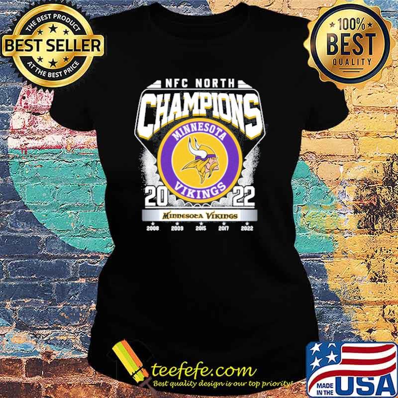 Nfc North Champions Minnesota Vikings King Of The North 2022 T-Shirt,  hoodie, sweater, long sleeve and tank top