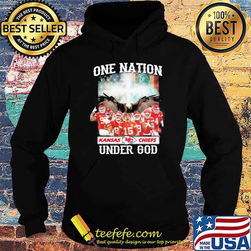 One nation Kansas city Chiefs under god America flag shirt