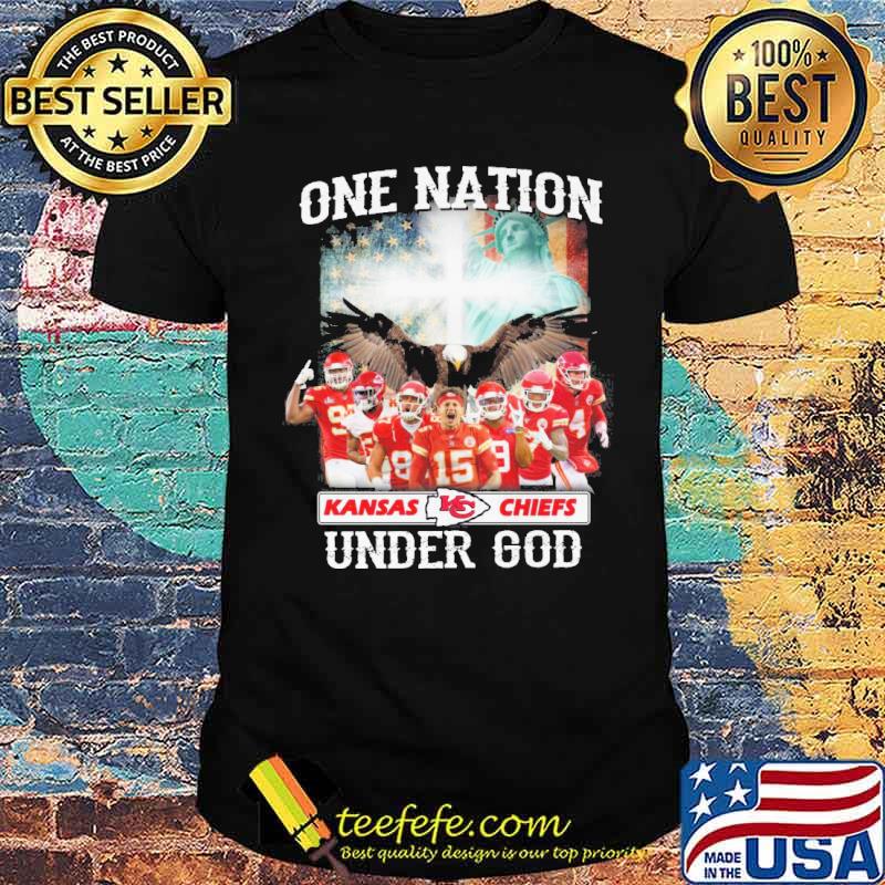 One nation Kansas city Chiefs under god America flag s Unisex One nation Kansas city Chiefs under god America flag s Unisex