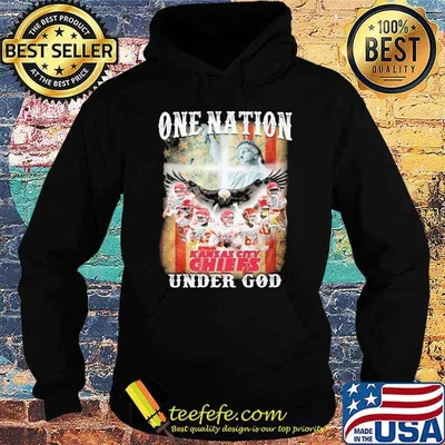 One nation under god Kansas city Chiefs signatures America flag shirt