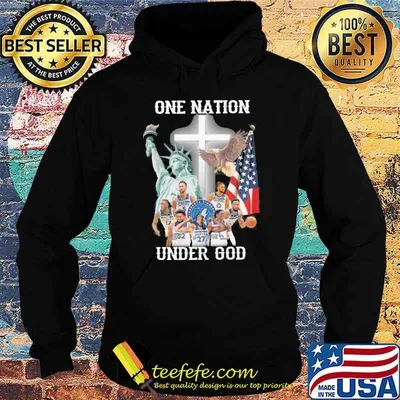 One nation under god Minnesota timberwolves signatures America flag shirt