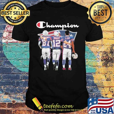Patriots champion Brady Law signatures shirt