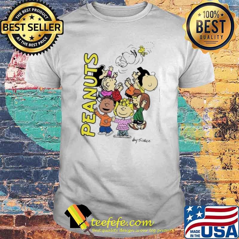 Peanuts snoopy charlie brown woodstock and friends cartoon film shirt