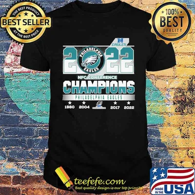 Philadelphia Eagles NFC Conference champions 1980 2004 2017 2022 shirt