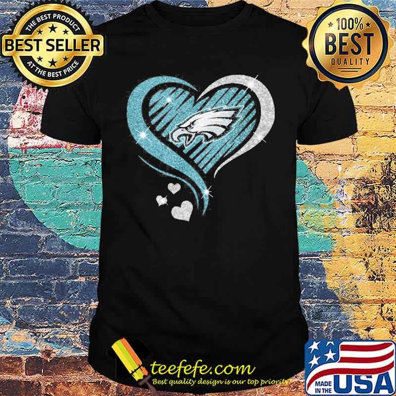 Philadephia Eagles heart love diamond s Unisex Philadephia Eagles heart love diamond s Unisex