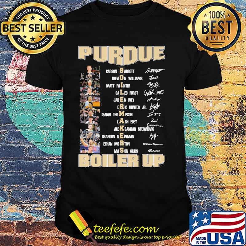 Purdue Boiler up Makers Carron Barrett Trevion Williams signatures s Unisex Purdue Boiler up Makers Carron Barrett Trevion Williams signatures s Unisex