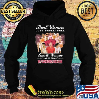 Real women love basketball smart women love the Razorbacks shirt