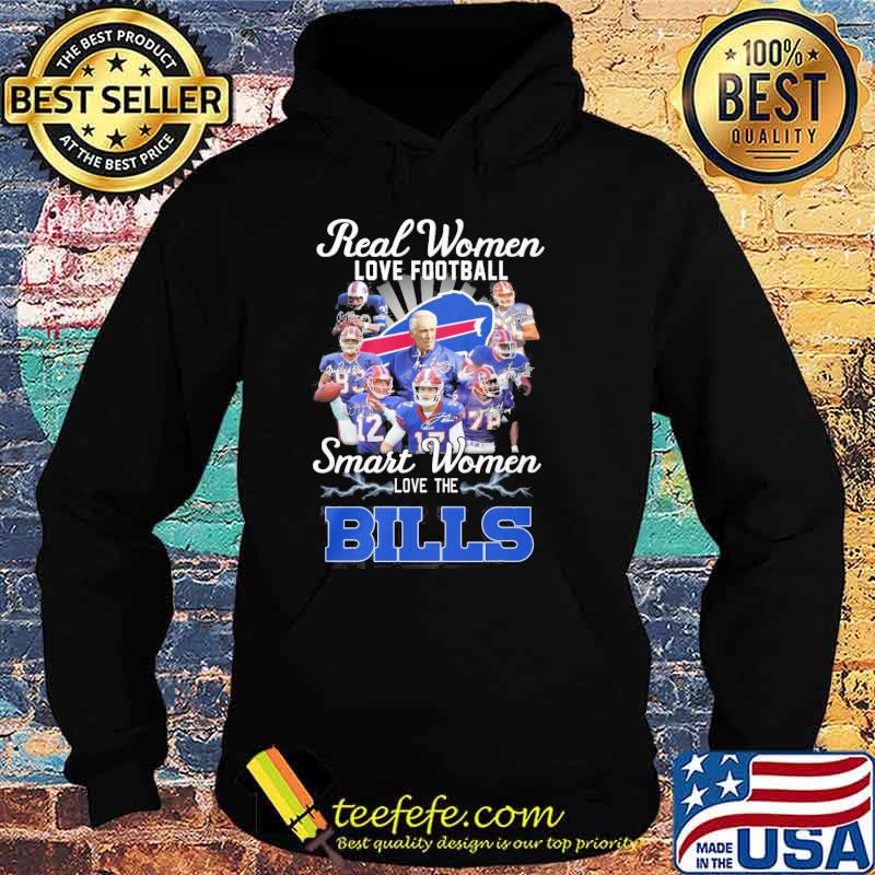 Real women love football smart women love the Buffalo Bills signatures shirt