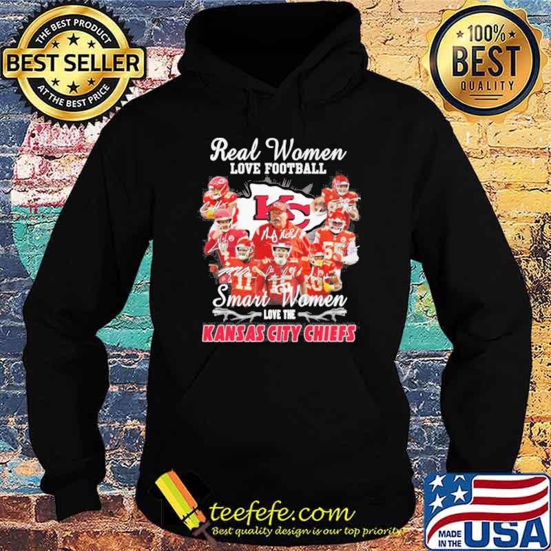 Super Bowl 2023 Real Women Love Football Smart Women Love The Kansas City  Chiefs Signatures shirt, hoodie, sweater, long sleeve and tank top